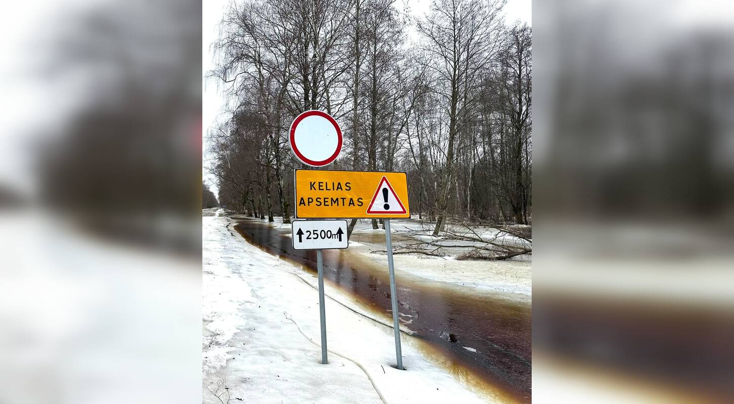 
<span>Rizikuojantiems – baudos: užlietais keliais važiuoti draudžiama</span>
