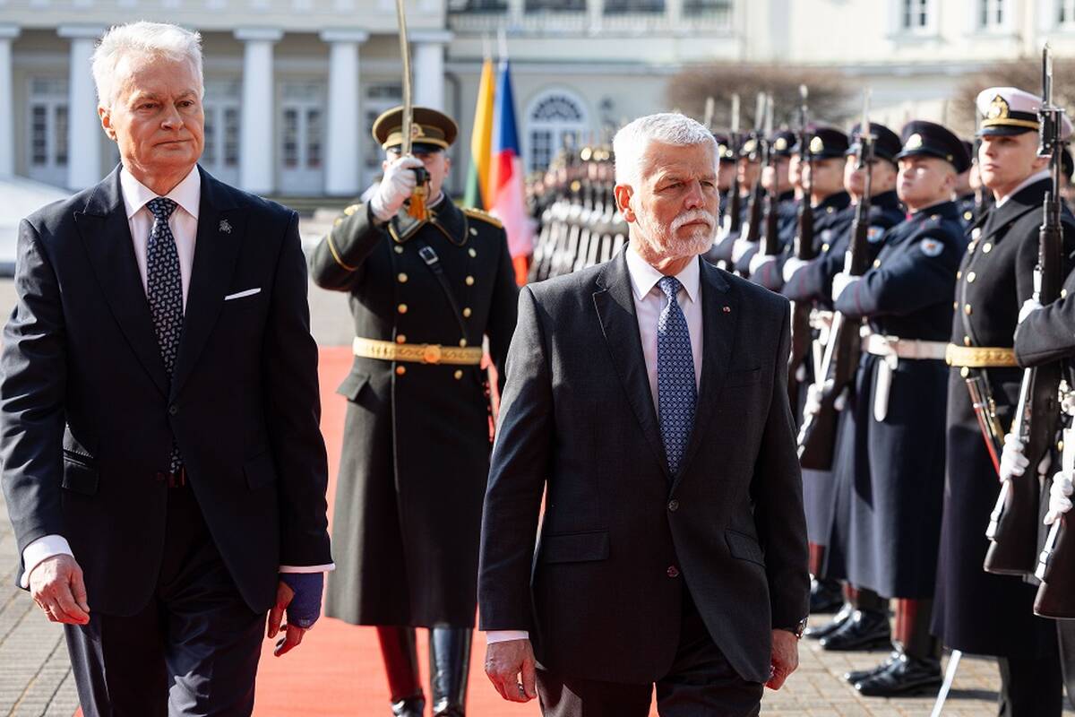 Prezidentas Gitanas Nausėda susitiko su Čekijos prezidentu Petru Pavelu