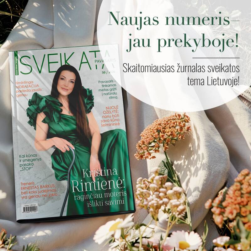 
<span>„Sveikatos“ pavasario numeris kviečia ne tik skaityti, bet ir veikti</span>
