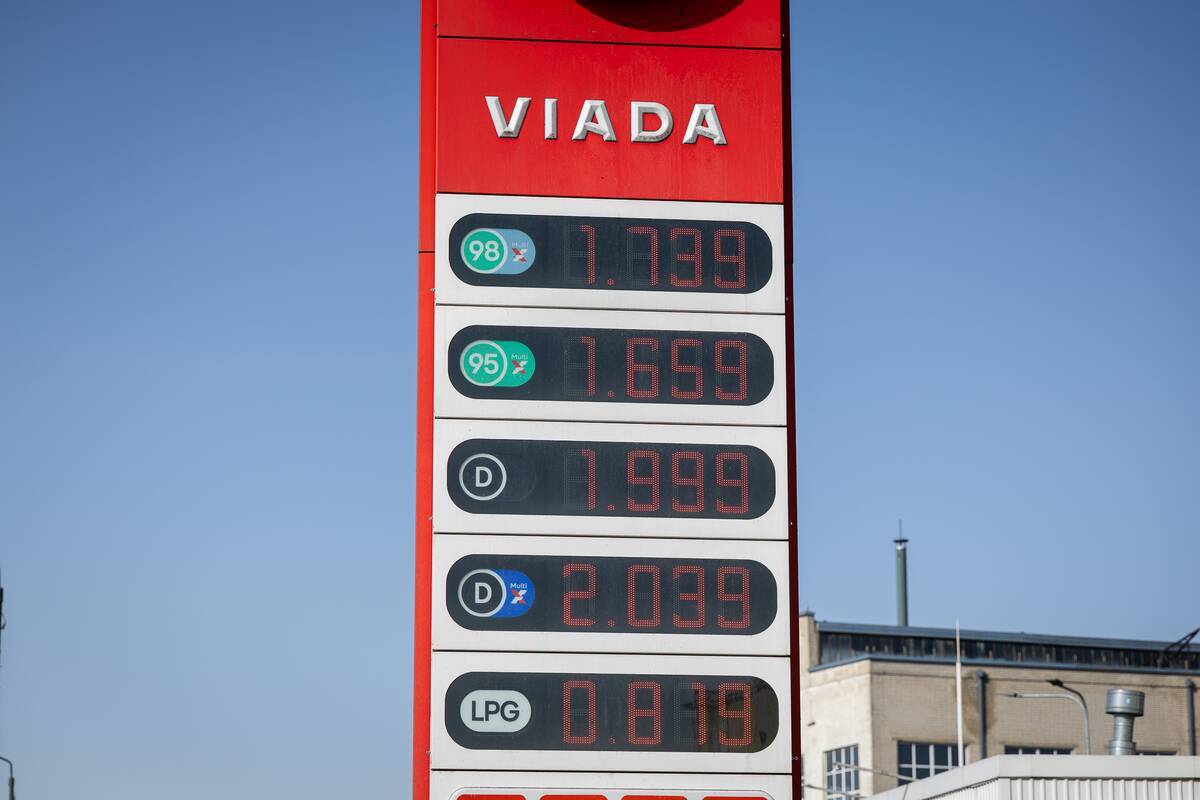 Kylančios kuro kainos