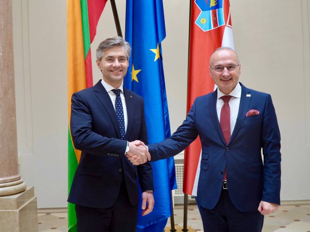 Lietuvos ir Kroatijos diplomatijos vadovų susitikimas