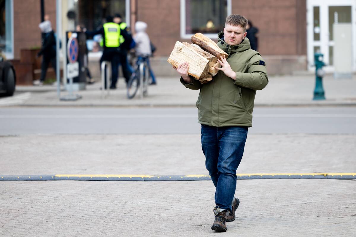 Prie Seimo protestas „Šalin rankas nuo laisvo žodžio!“