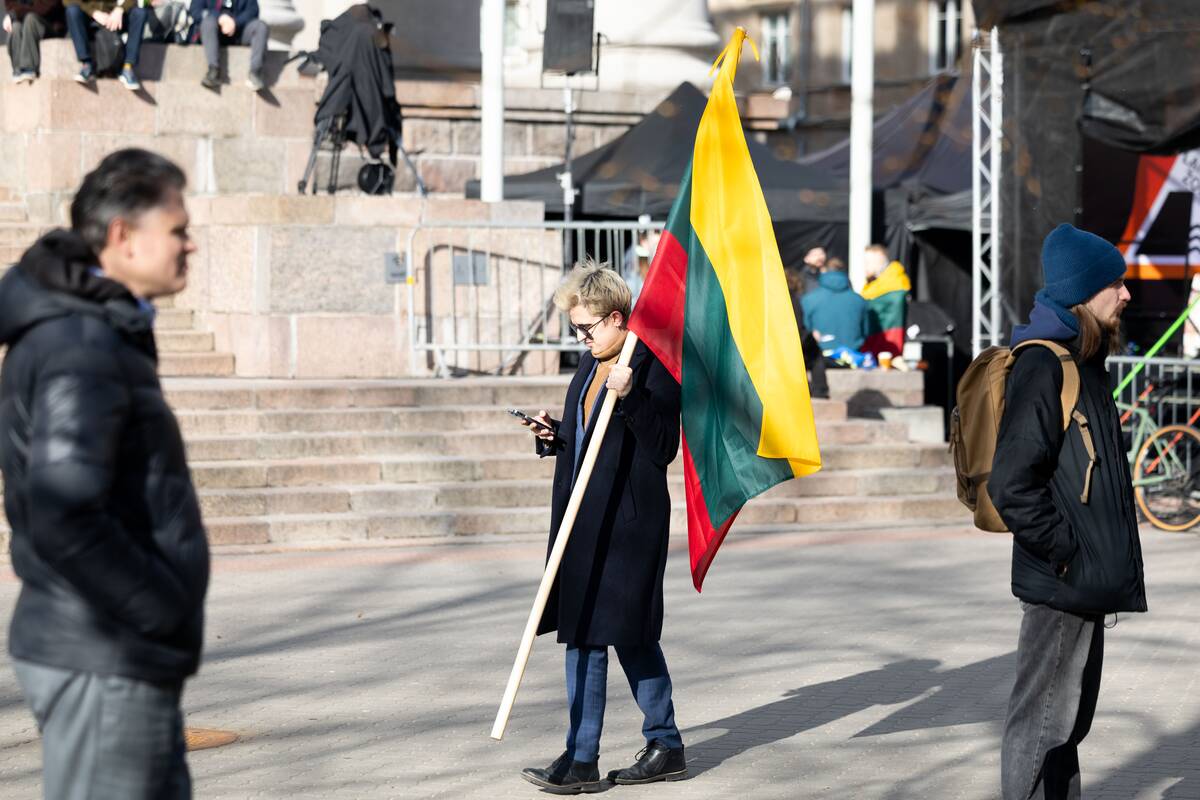 Prie Seimo protestas „Šalin rankas nuo laisvo žodžio!“