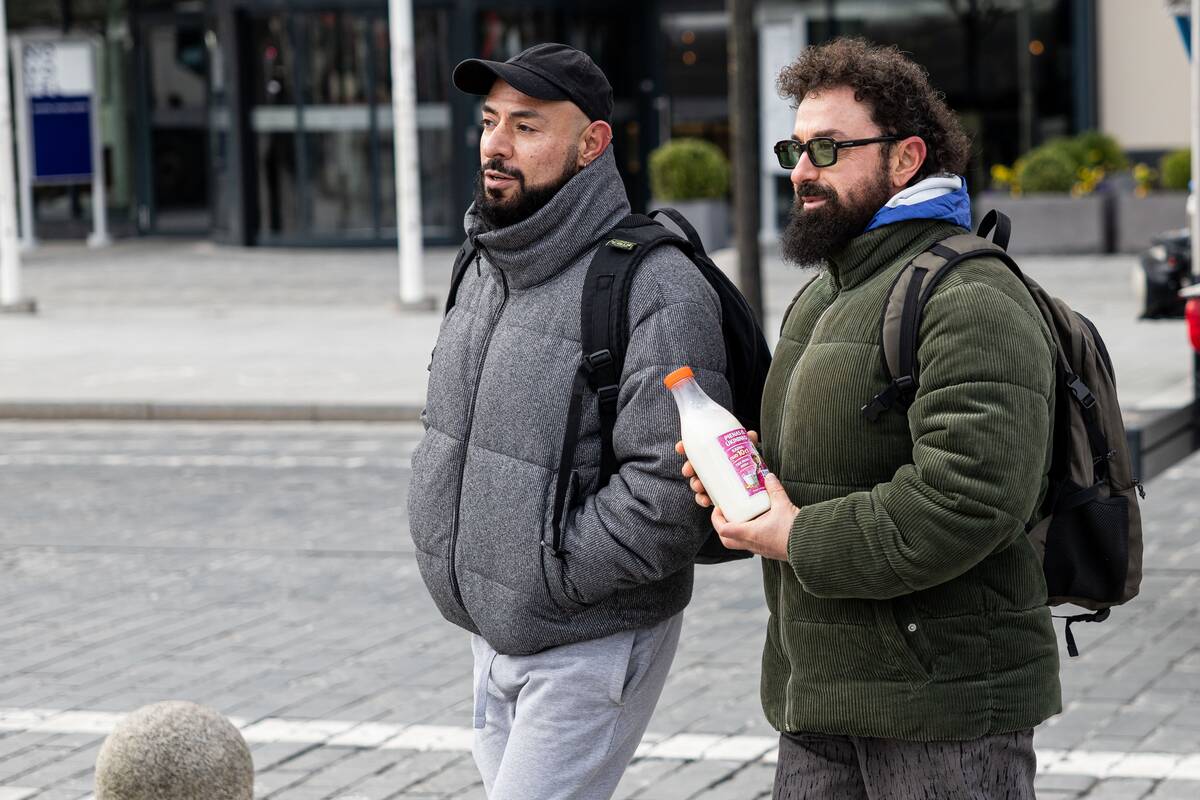Pieno gamintojų protesto akcija Vilniuje