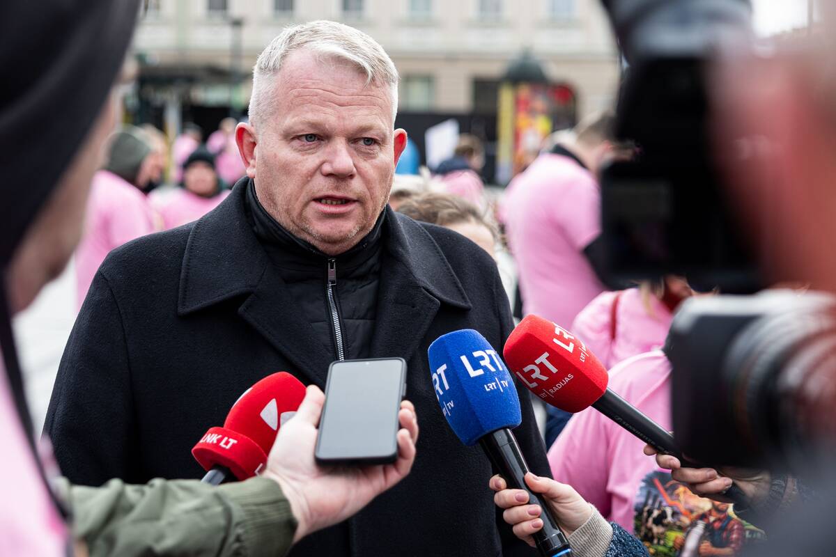 Pieno gamintojų protesto akcija Vilniuje