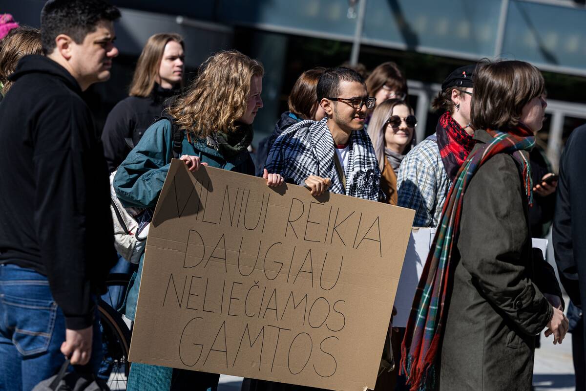 Vilniuje – protestas prieš Neries vagos tvarkymo darbus