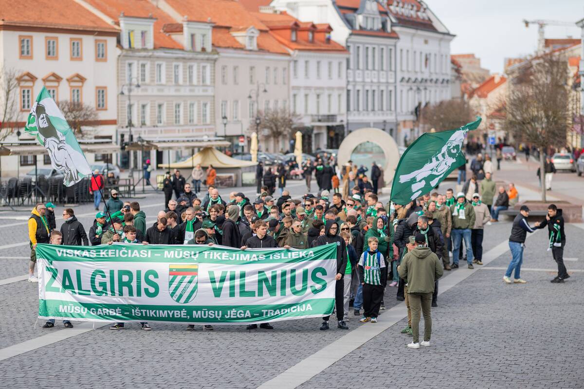 Vilniaus „Žalgirio“ fanų eisena