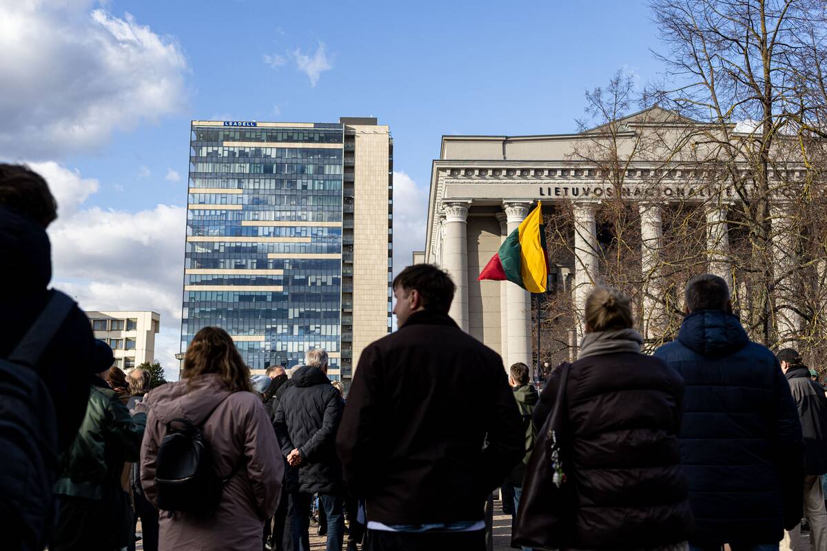 Prie Seimo protestas „Šalin rankas nuo laisvo žodžio!“