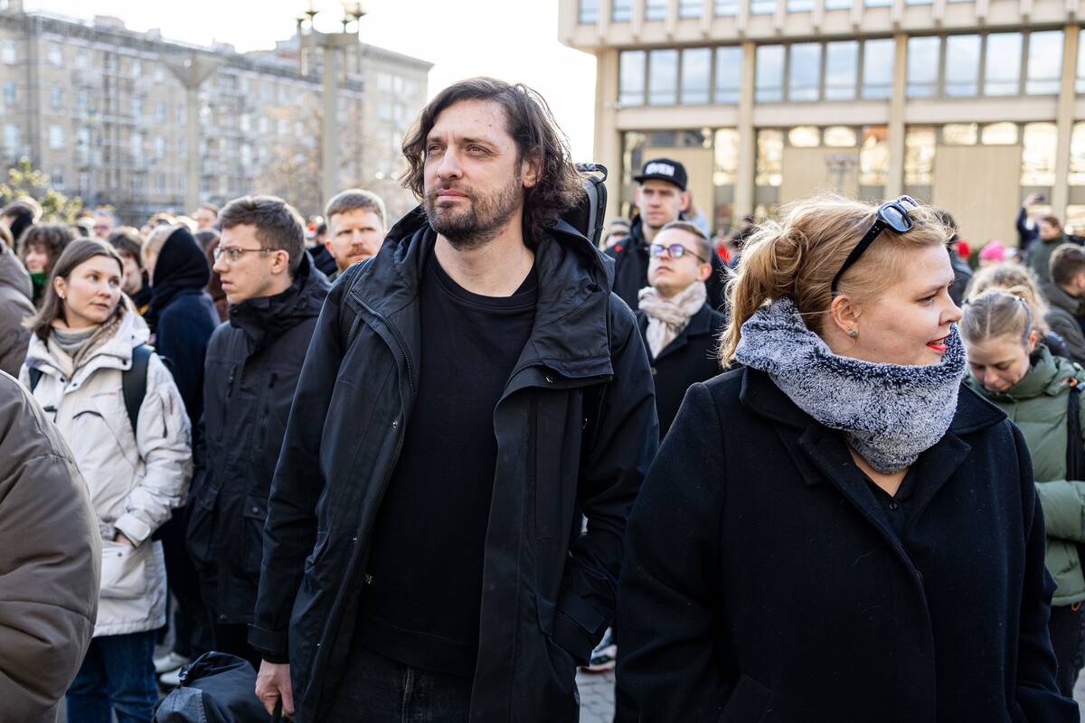 Prie Seimo protestas „Šalin rankas nuo laisvo žodžio!“