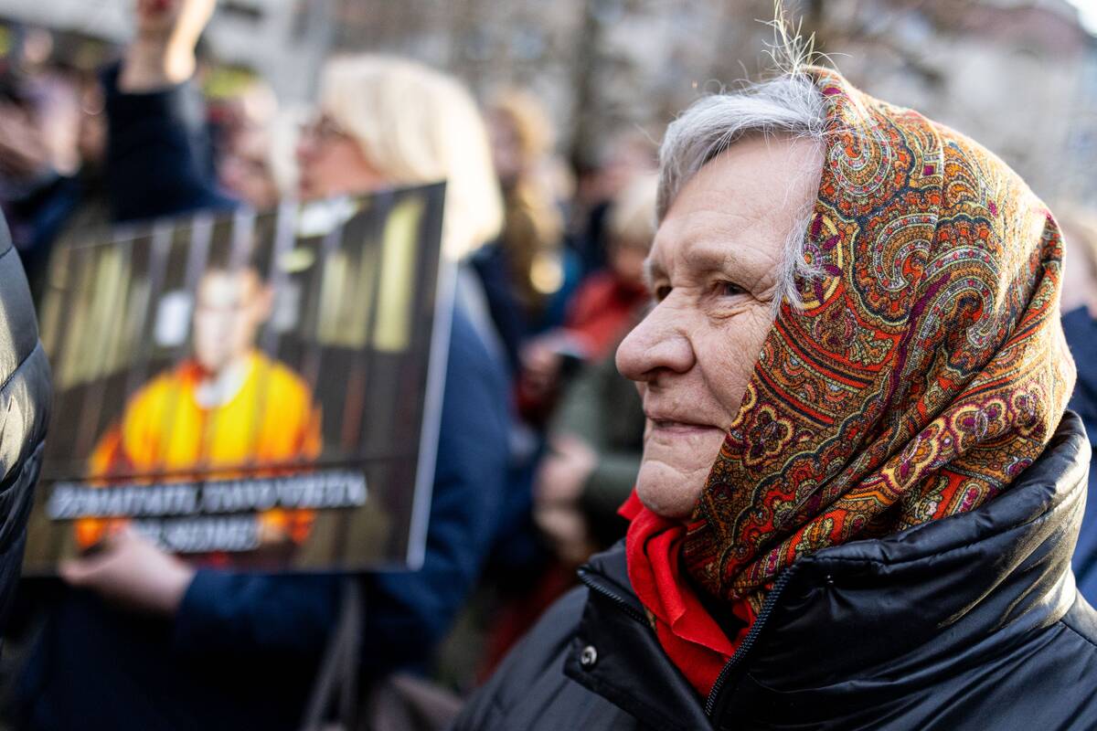 Prie Seimo protestas „Šalin rankas nuo laisvo žodžio!“