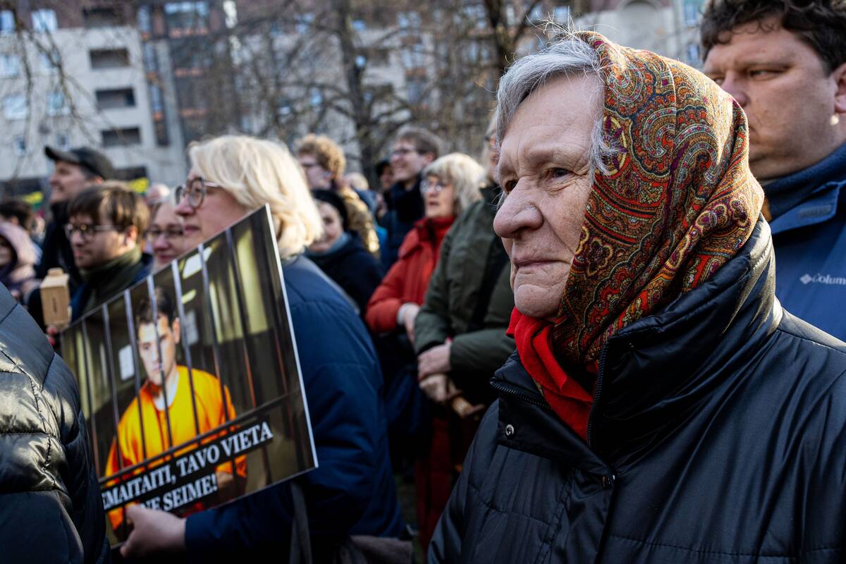 Prie Seimo protestas „Šalin rankas nuo laisvo žodžio!“