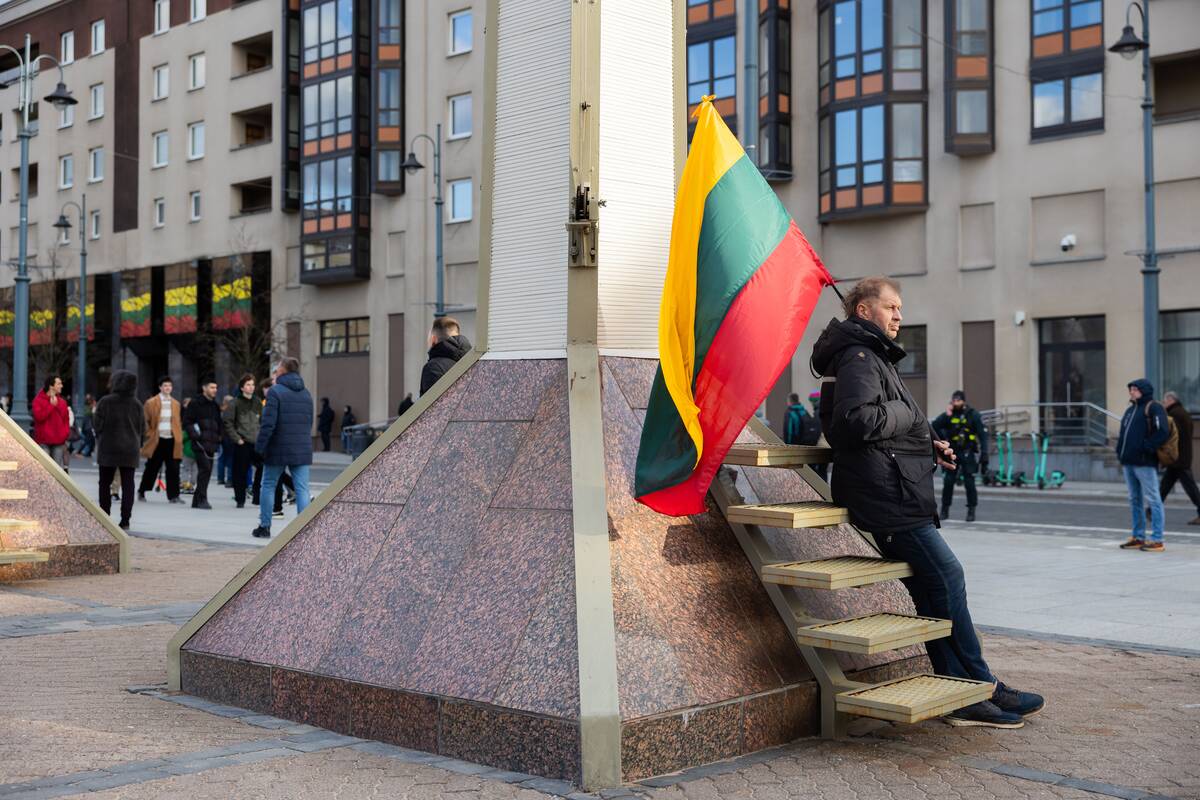 Prie Seimo protestas „Šalin rankas nuo laisvo žodžio!“
