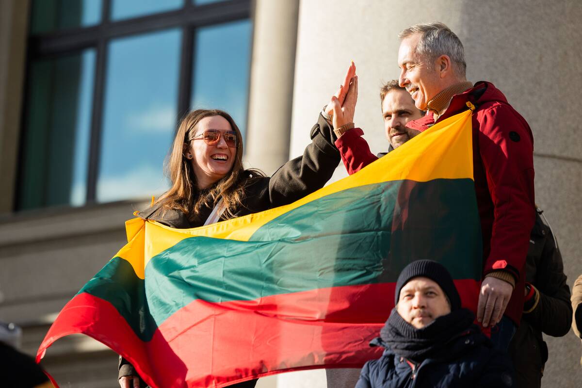 Prie Seimo protestas „Šalin rankas nuo laisvo žodžio!“