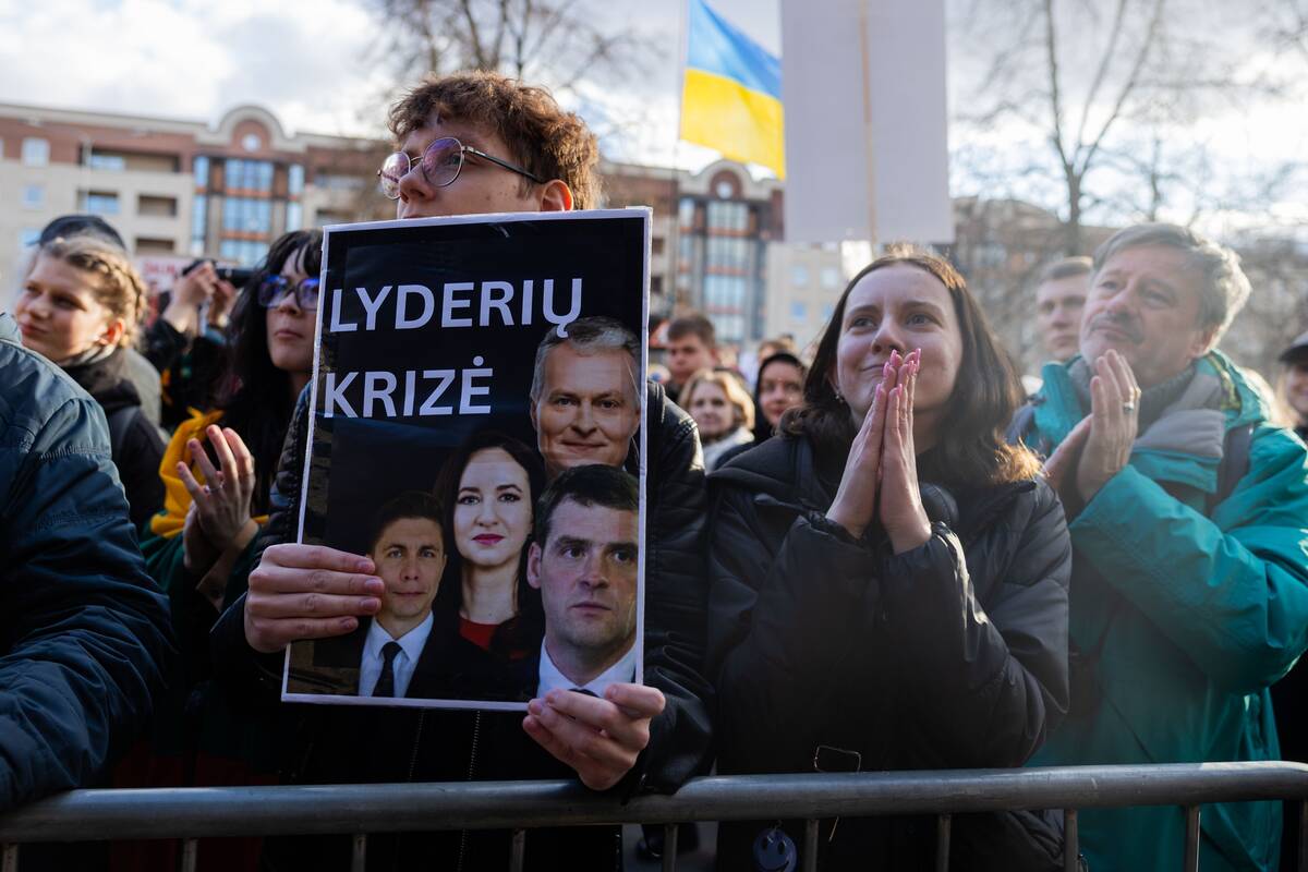 Prie Seimo protestas „Šalin rankas nuo laisvo žodžio!“