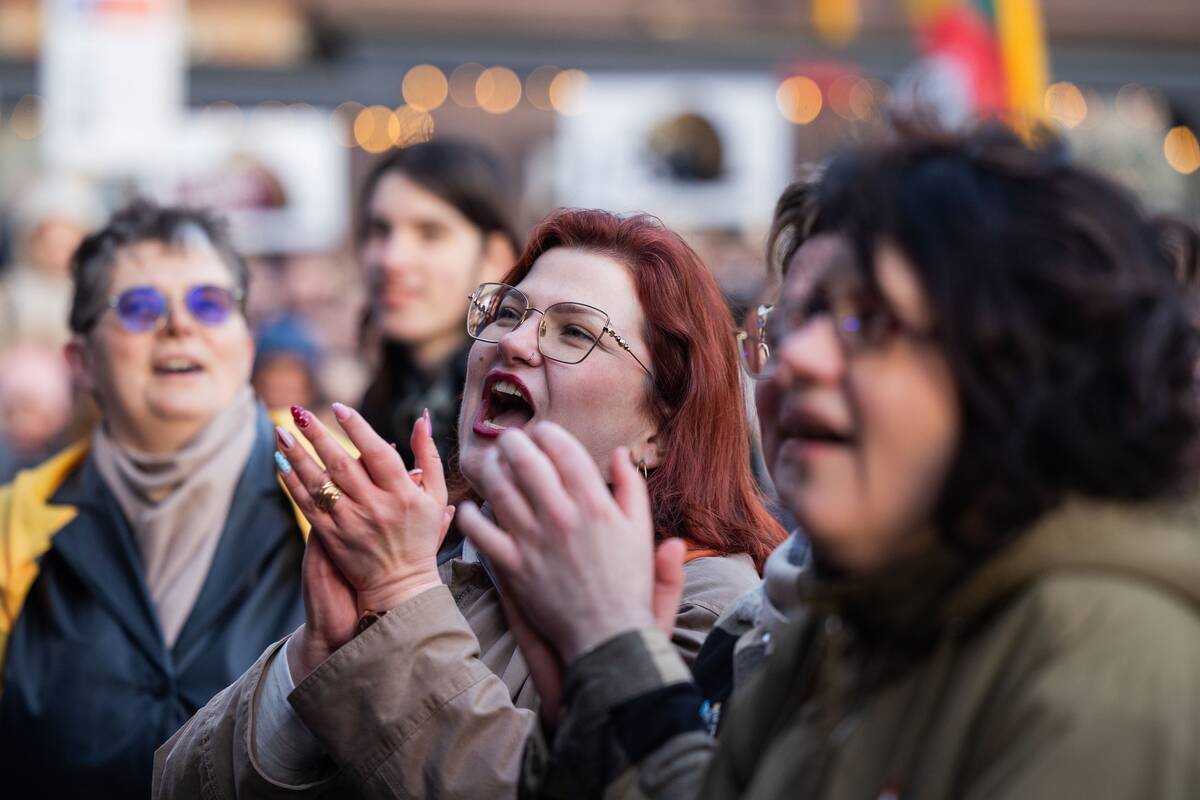 Prie Seimo protestas „Šalin rankas nuo laisvo žodžio!“