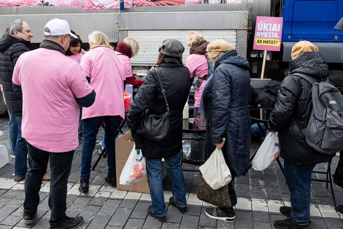 Pieno gamintojų protesto akcija Vilniuje