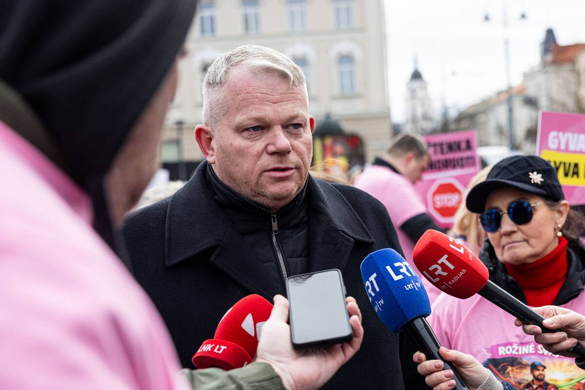 Pieno gamintojų protesto akcija Vilniuje