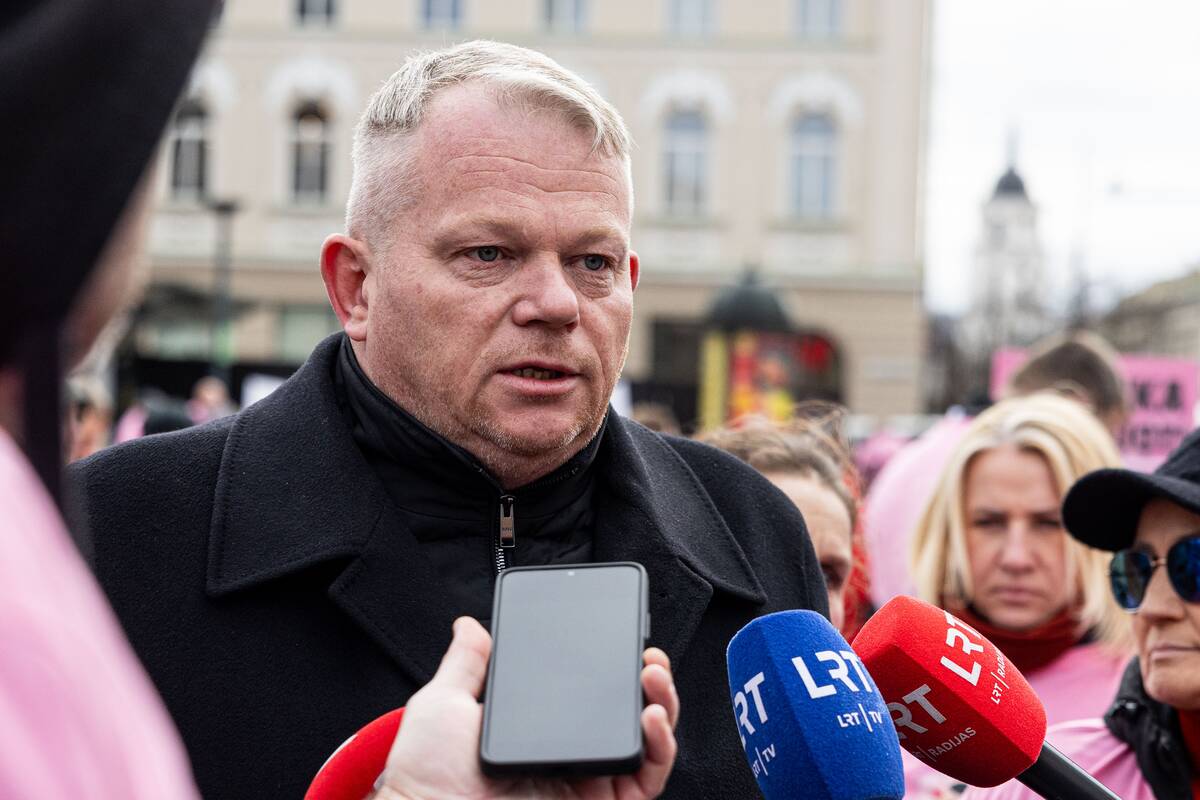 Pieno gamintojų protesto akcija Vilniuje
