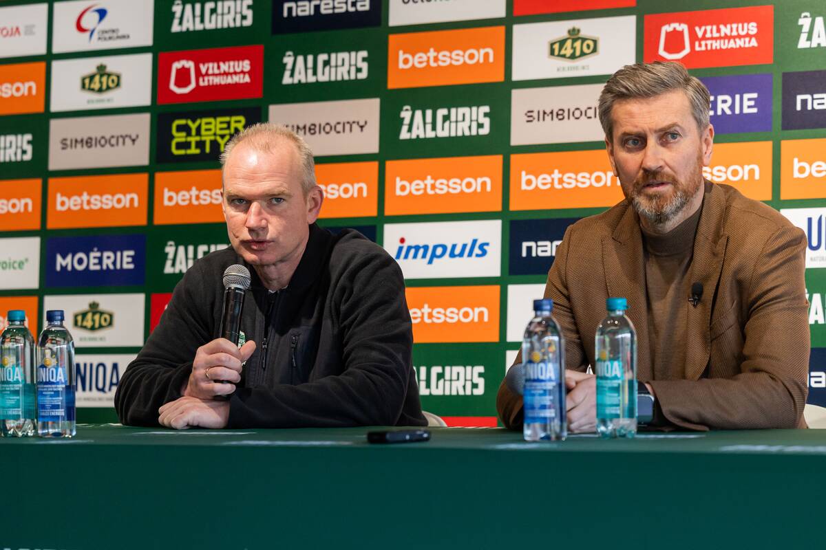 Spaudos konferencijoje pristatytas naujasis Vilniaus „Žalgirio“ treneris