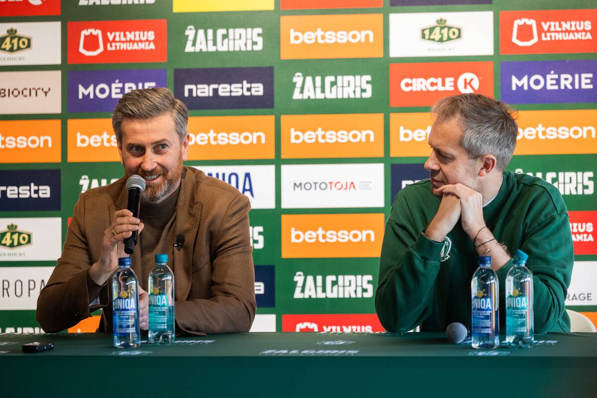 Spaudos konferencijoje pristatytas naujasis Vilniaus „Žalgirio“ treneris