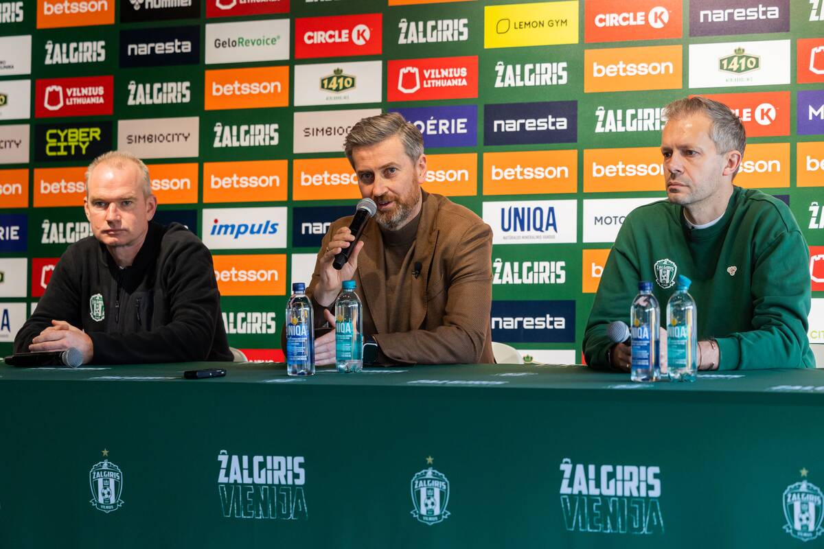 Spaudos konferencijoje pristatytas naujasis Vilniaus „Žalgirio“ treneris