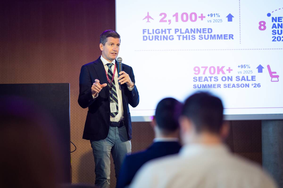 „Wizz Air“ spaudos konferencija Vilniaus oro uosto konferencijų centre