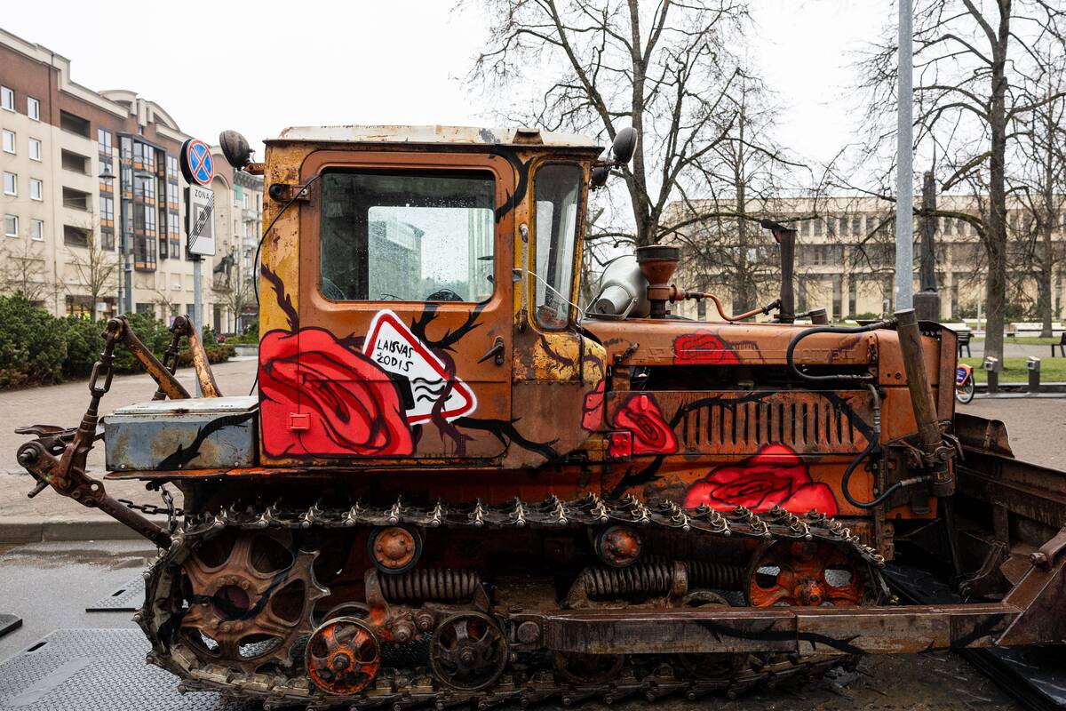 Protesto dėl LRT pataisų simbolio pristatymas