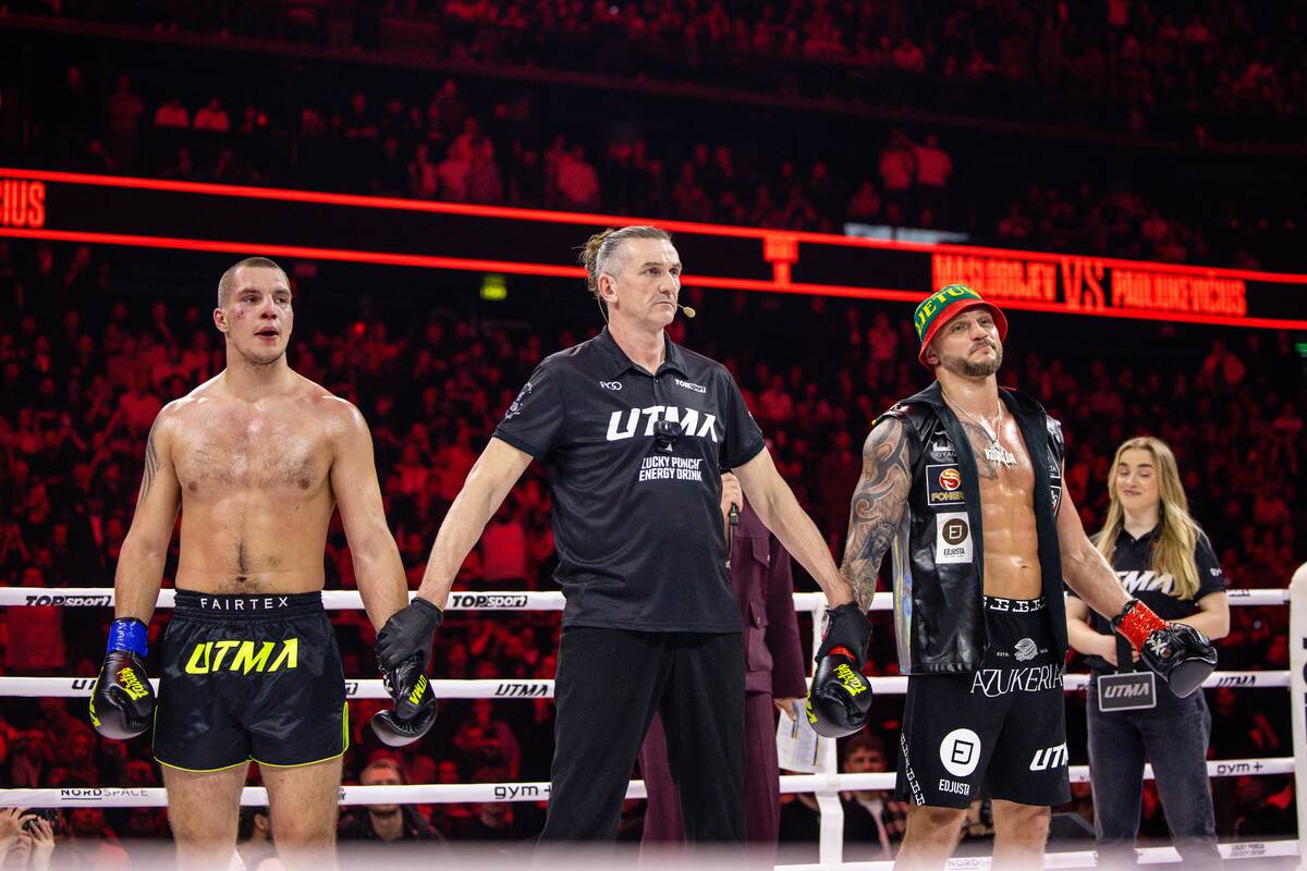 Ignas Pauliukevičius (kairėje), Sergejus Maslobojevas (dešinėje)