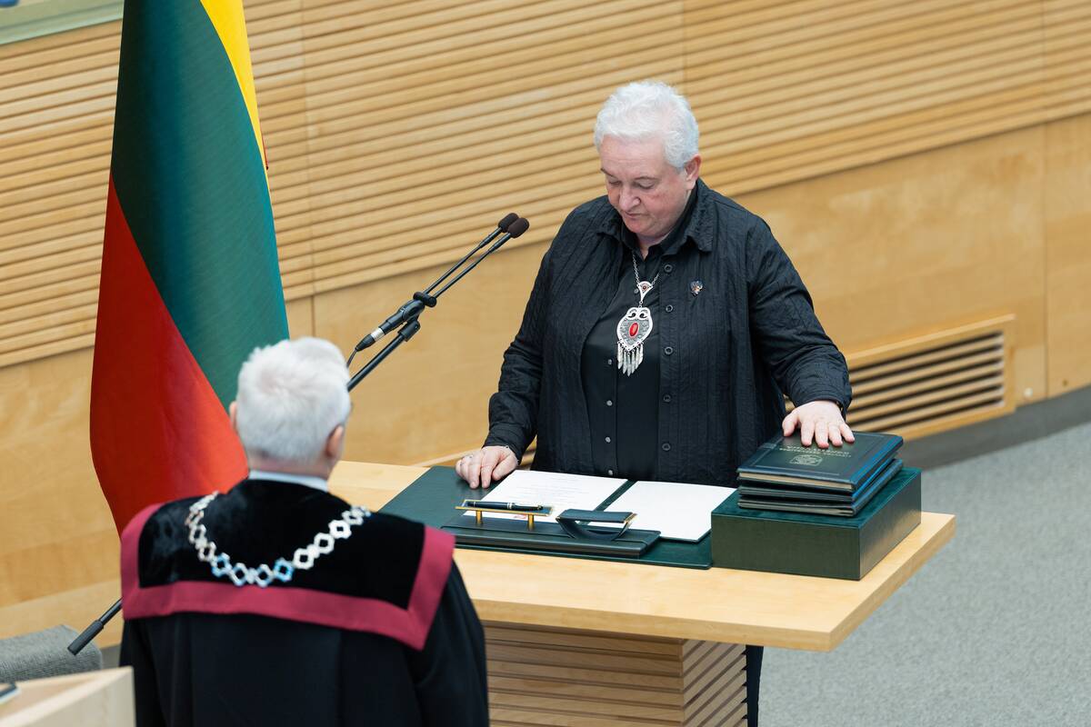 Seime prisiekė Vilija Targamadzė
