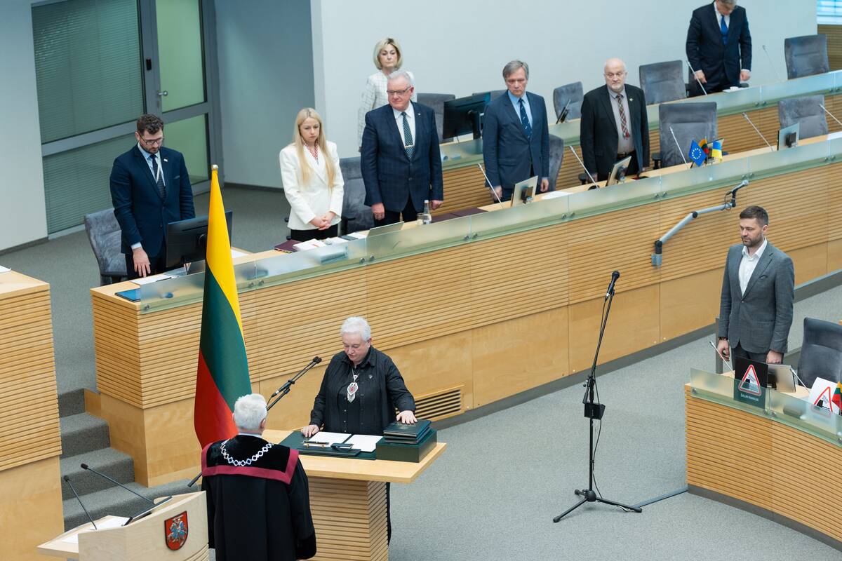 Seime prisiekė Vilija Targamadzė