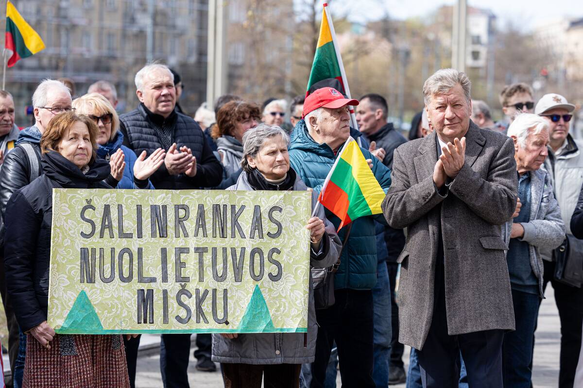 Mitingas „Išsaugokime Lietuvos miškus ateities kartoms!“