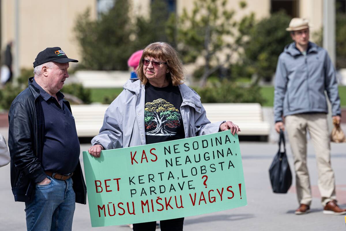 Mitingas „Išsaugokime Lietuvos miškus ateities kartoms!“