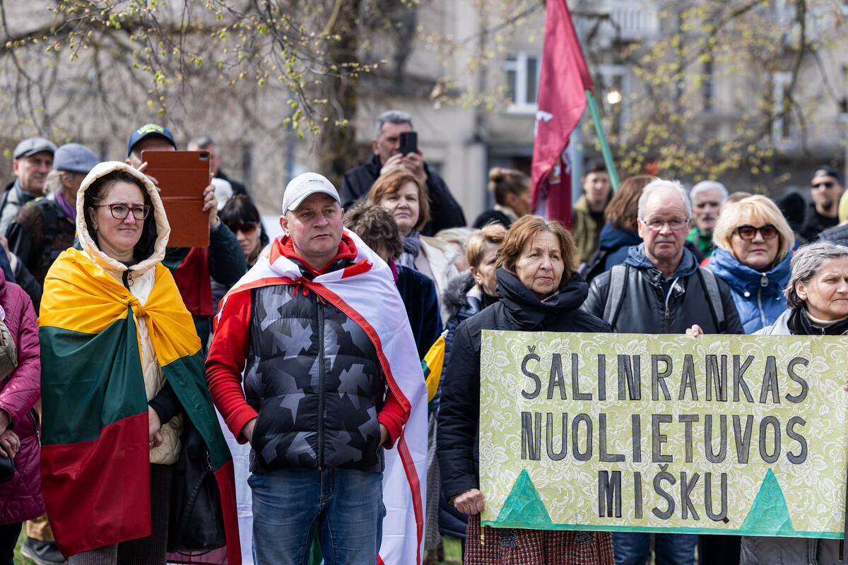 Mitingas „Išsaugokime Lietuvos miškus ateities kartoms!“