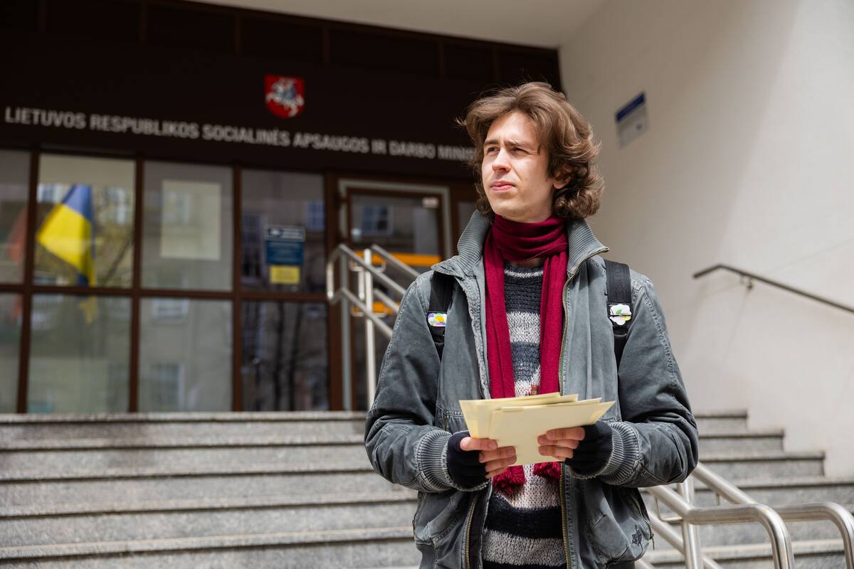 Lietuvos platformų darbuotojų profesinės sąjungos organizuojama akcija