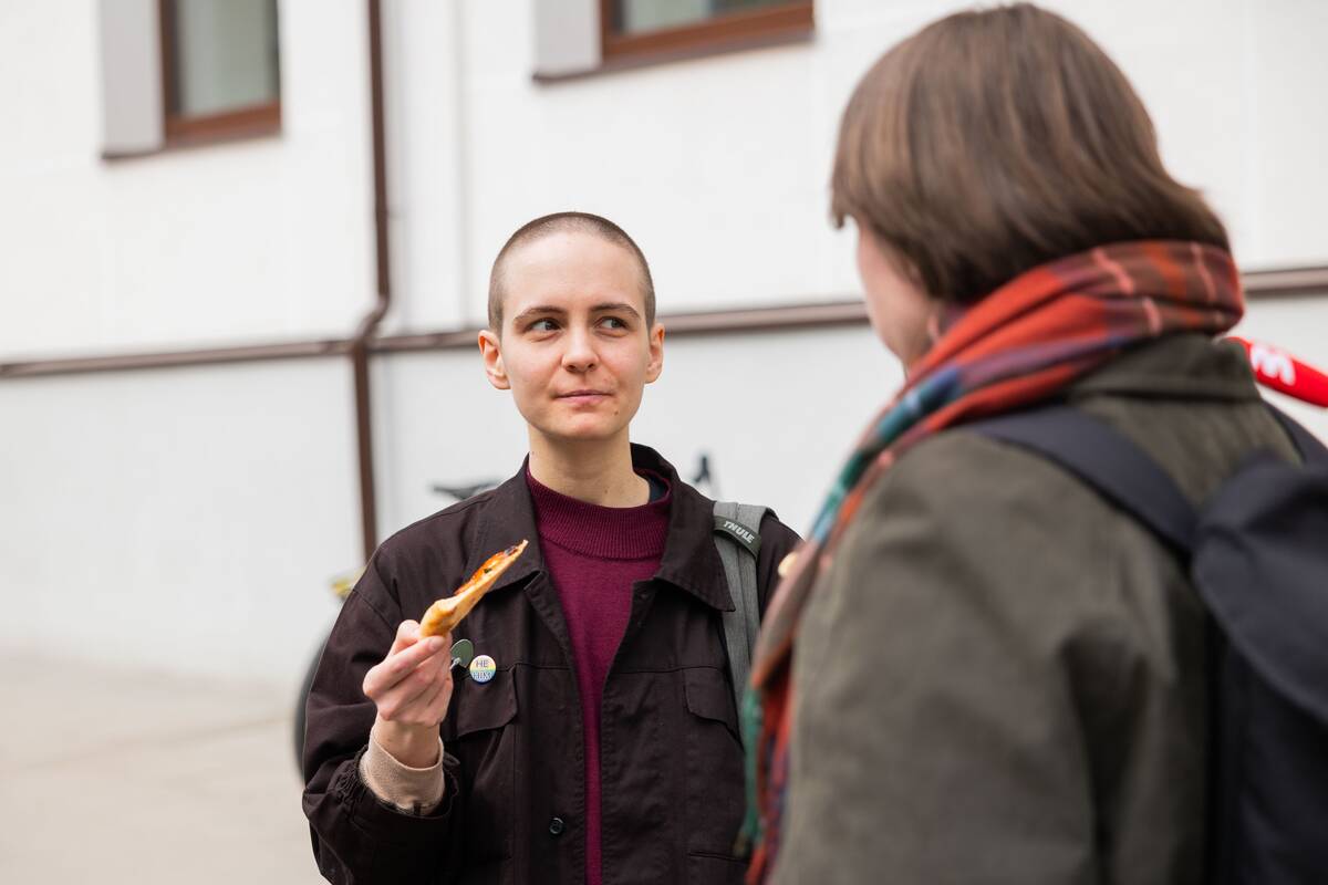 Lietuvos platformų darbuotojų profesinės sąjungos organizuojama akcija