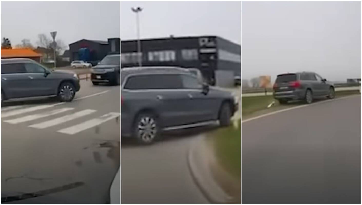 Įkalčiai: vaizdo įrašai tapo įrodymu, kad vairuotojas per trumpą laiką įvykdė kelis pažeidimus.