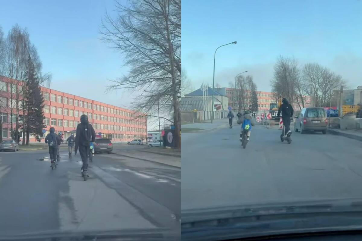 Atsainu: neatsargus jaunuolių elgesys kelia pavojų visiems eismo dalyviams.