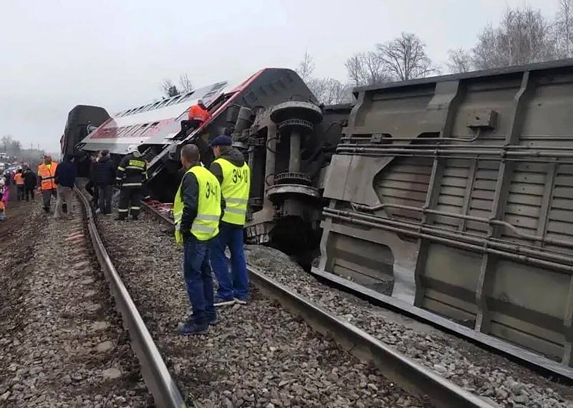 
<span>Rusijoje nuo bėgių nuvažiavus traukiniui sužeisti mažiausiai 22 žmonės</span>
