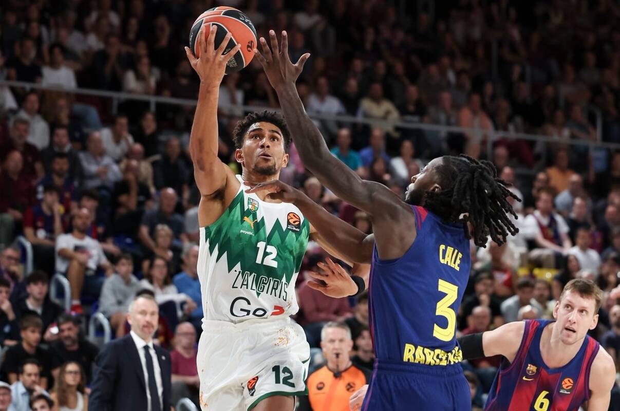 Įrašas: žalgirietis M. Lo per pirmą mačą su „Barcelona“ pataikė 5/5 tritaškių.