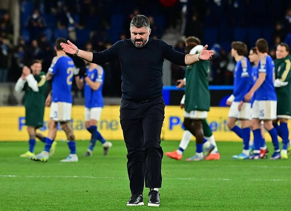 Strategas: G. Gattuso žadėjo, kad emigruos iš Italijos, jei jo vadovaujamai rinktinei nepavyks patekti į pasaulio čempionato finalo turnyrą.