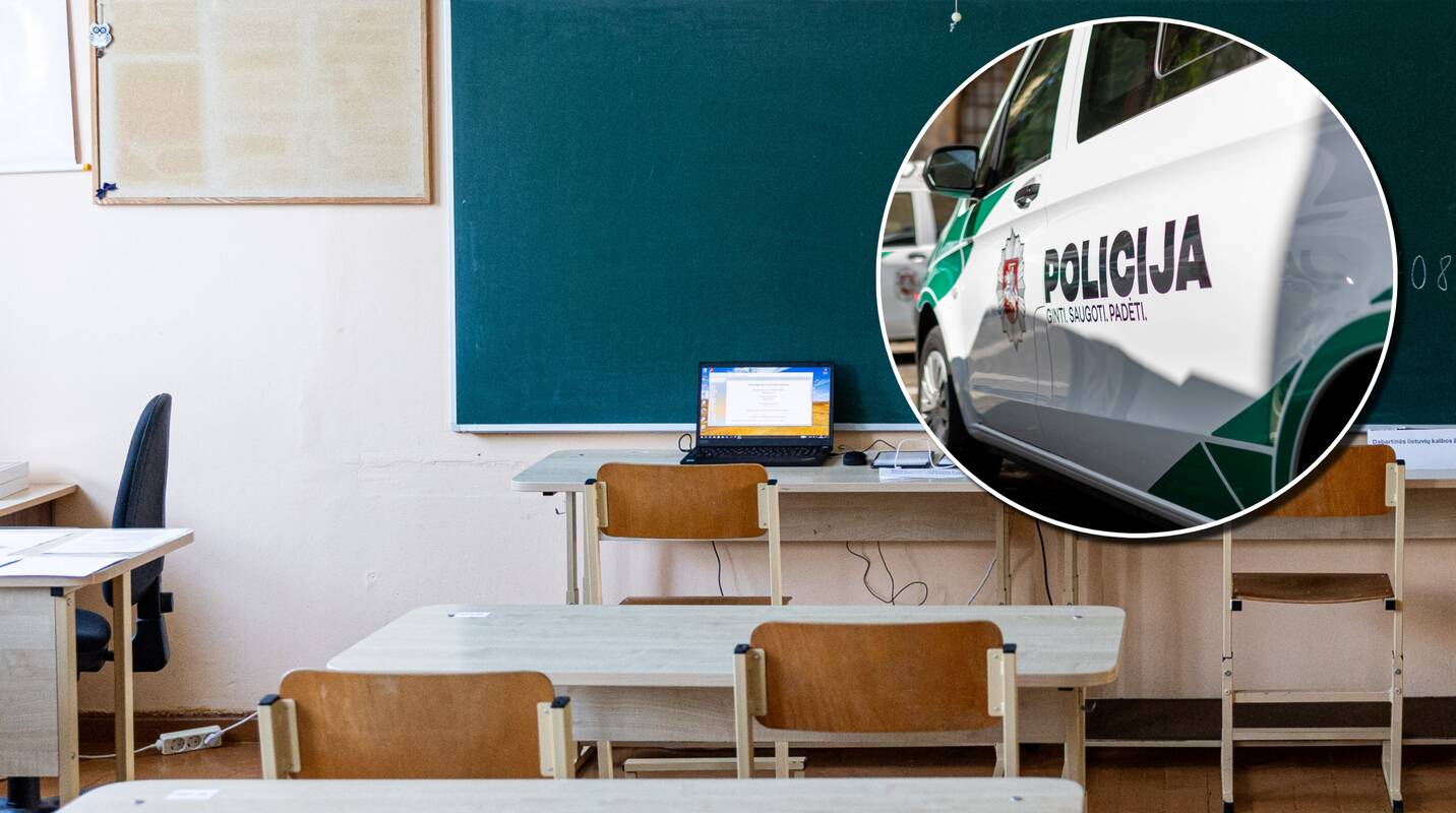 
<span>Į mokyklą Vilniuje skubėjo policijos pareigūnai</span>
