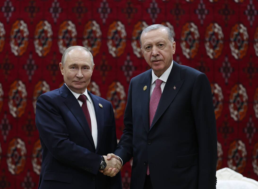 Vladimiras Putinas ir Recepas Tayyipas Erdoganas 