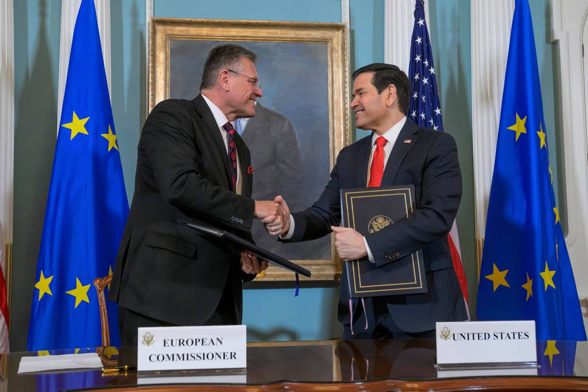 Marco Rubio ir Marošas Šefčovičius