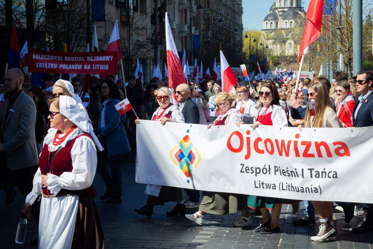 Vilniaus gatvėse – tradicinė Lietuvos lenkų sąjungos organizuojama eisena