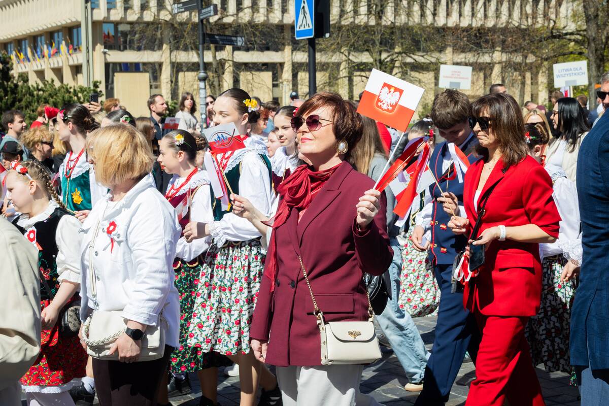 Vilniaus gatvėse – tradicinė Lietuvos lenkų sąjungos organizuojama eisena