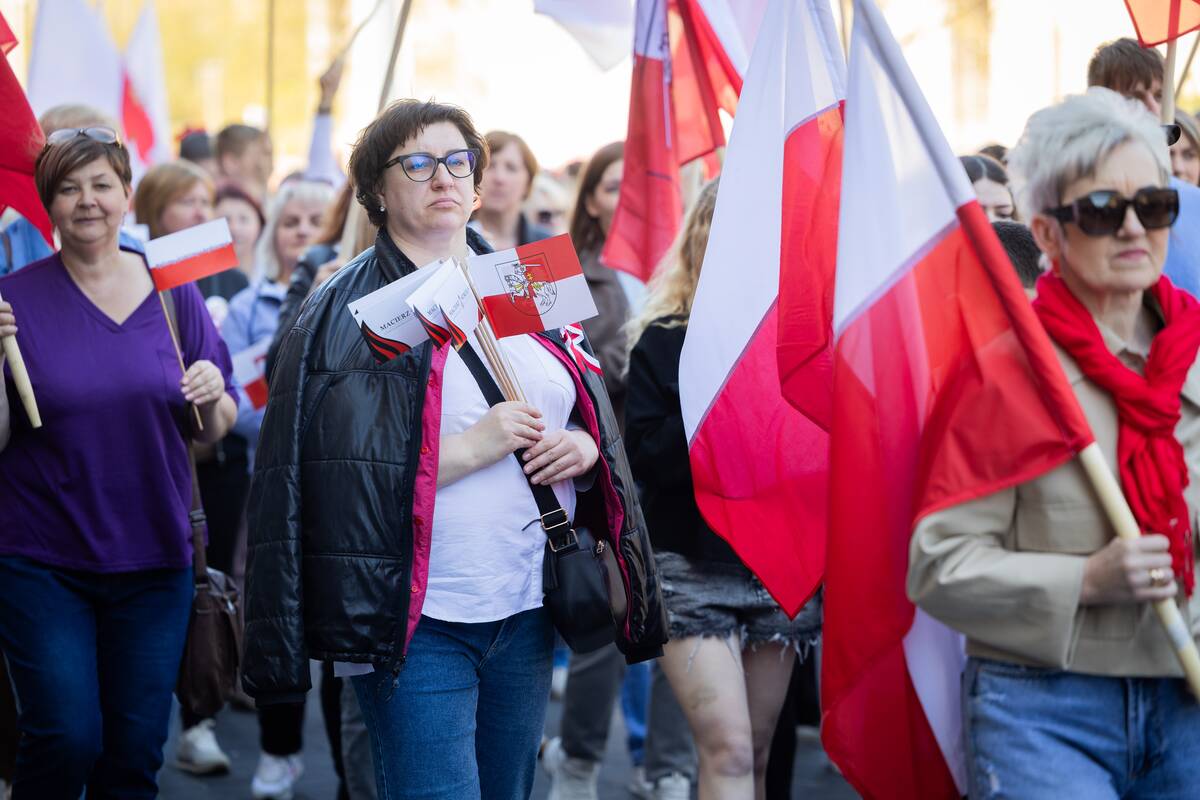 Vilniaus gatvėse – tradicinė Lietuvos lenkų sąjungos organizuojama eisena