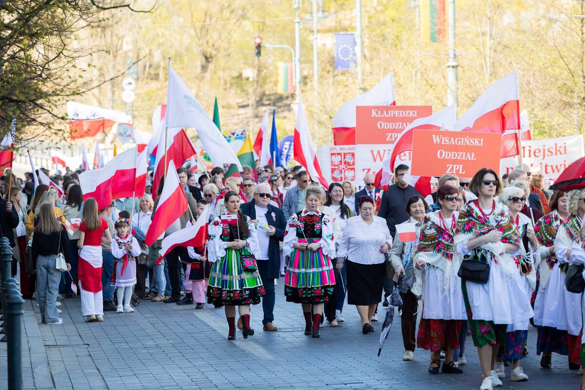 Vilniaus gatvėse – tradicinė Lietuvos lenkų sąjungos organizuojama eisena