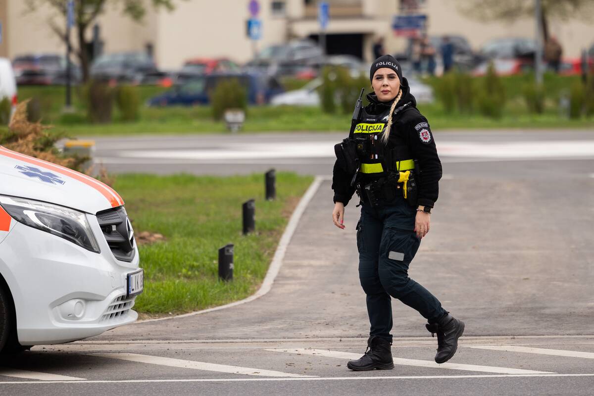 Sraigtasparnių nusileidimo aikštelės Santariškių žiede atidarymas