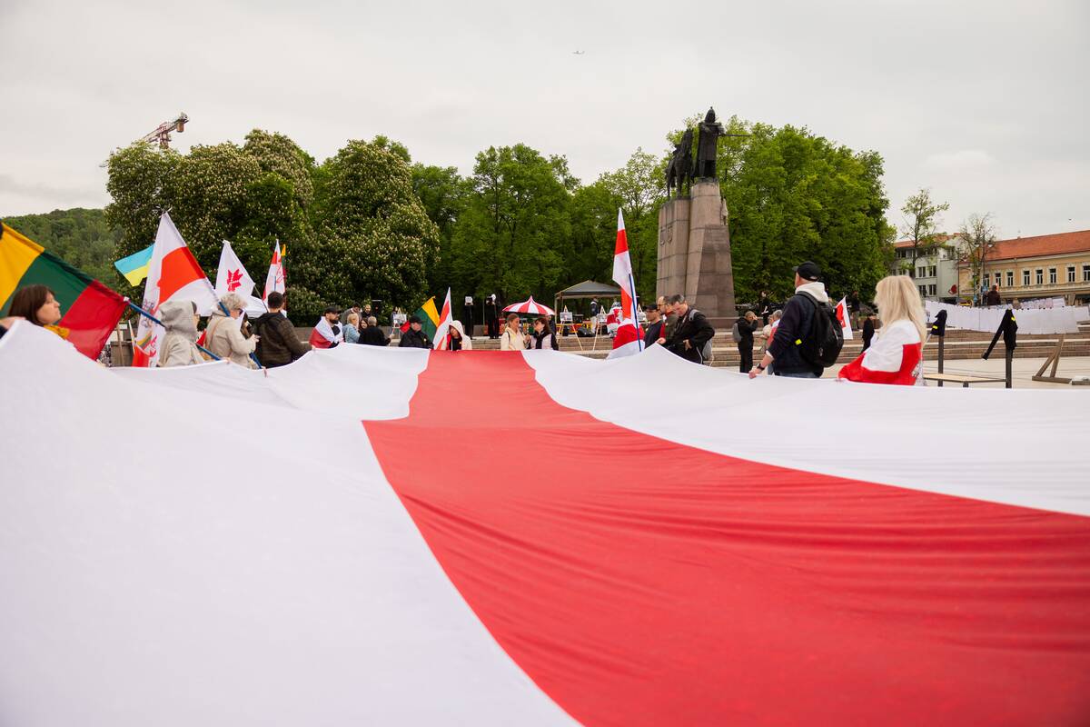 Solidarumo mitingas su Baltarusijos politiniais kaliniais