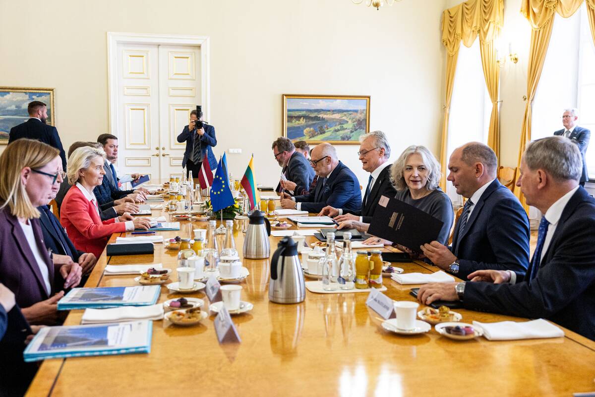 Europos Komisijos Pirmininkės ir Estijos bei Latvijos Prezidentų susitikimas